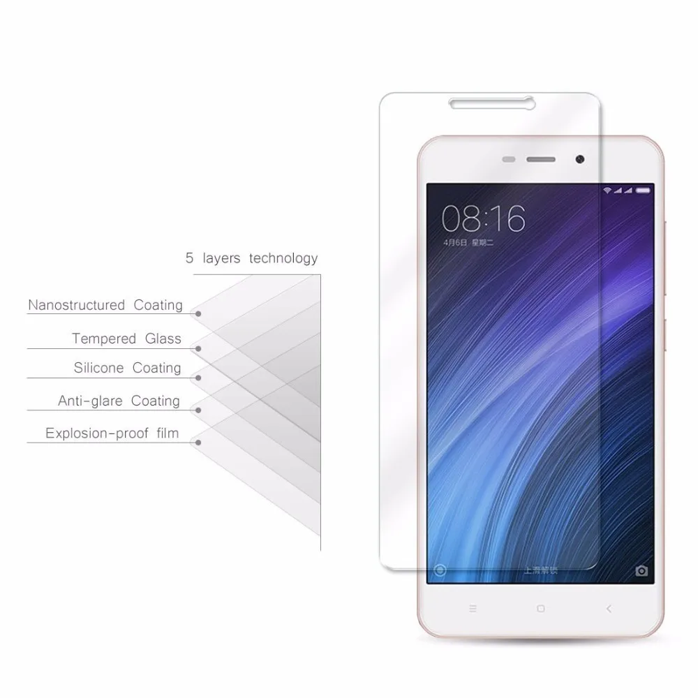 سامسارا 9 H الصلب الزجاج المقسى ل Xiaomi redmi 4a شاشة حامي ل xiomi redmi 4a واقية فيلم على الخليوي الهاتف الزجاج 2.5d