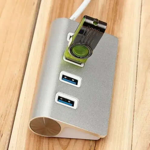 عالية السرعة 4 منافذ usb 3.0 محور usb الخائن محور الألومنيوم المحمولة كمبيوتر محمول جديد ل أبل ماك الهواء (لا إمدادات الطاقة الخارجية)