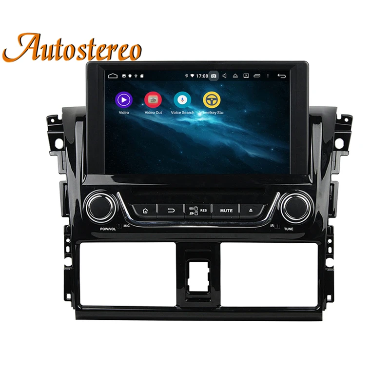 Perfect DSP Autostereo Android 9.0 Car DVD Player GPS navigation For Toyota YARIS 2013-2015 head unit multimedia player tape recorder 5