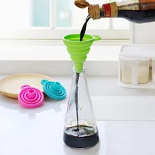 Мини высококачественный силиконовый гель складываемый складной стиль Воронка Хоппер кухонные инструменты Аксессуары Гаджеты