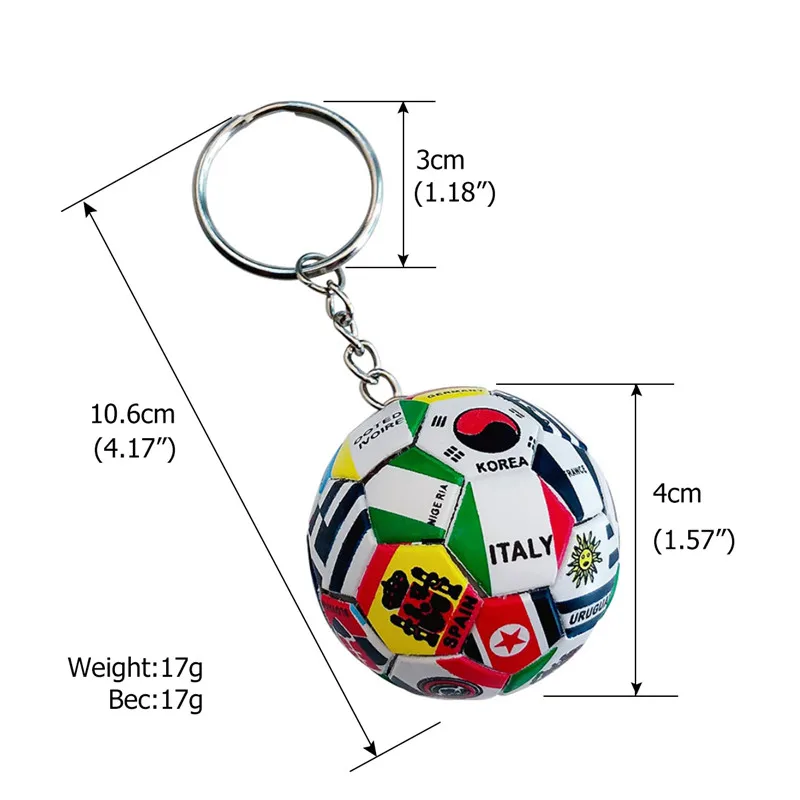 Fostfo флаг мира футбол брелок страна футбол брелоки для фанатов Брелоки сувенирные подвесные аксессуары для сумок подарки