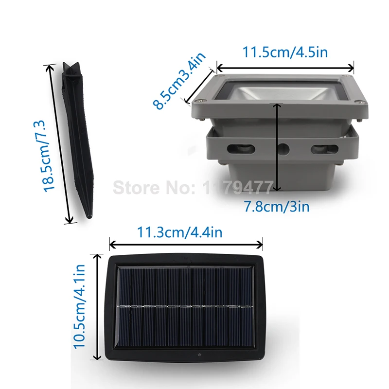 Conduziu a Luz Solar ao ar Conduziu a Energia Luzes do Jardim à Prova Luz do Ponto Livre Solar Dwaterproof Água Holofote Spotlight Lâmpada Bulbos no Painel Cob 8 China led solar Suppliers
