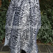 Зебра Печать для стрижки волос накидка, размер для взрослых накидка для салона для высокого класса магазин-Салон Парикмахерская повязка на голову ZC06