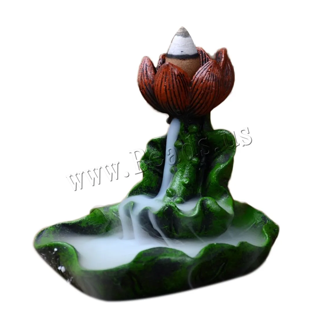 Lotus Flower Somke Waterfall Backflow Incense Burner Aromatherapy Furnace Censer Incense Holder Home Decor Fashion Decoration