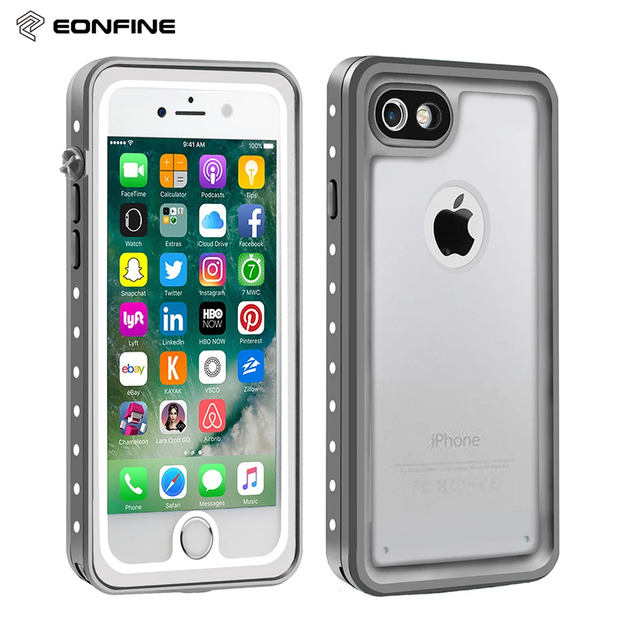 For iPhone 7 Waterproof Case Hybrid Protective Shockproof