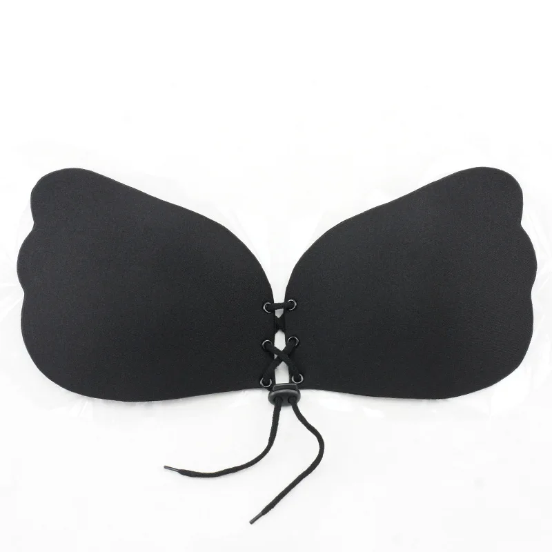 Summer Sexy Women Lady Bandage Self Adhesive Invisible Strapless Push Up Wing Backless Bra Top