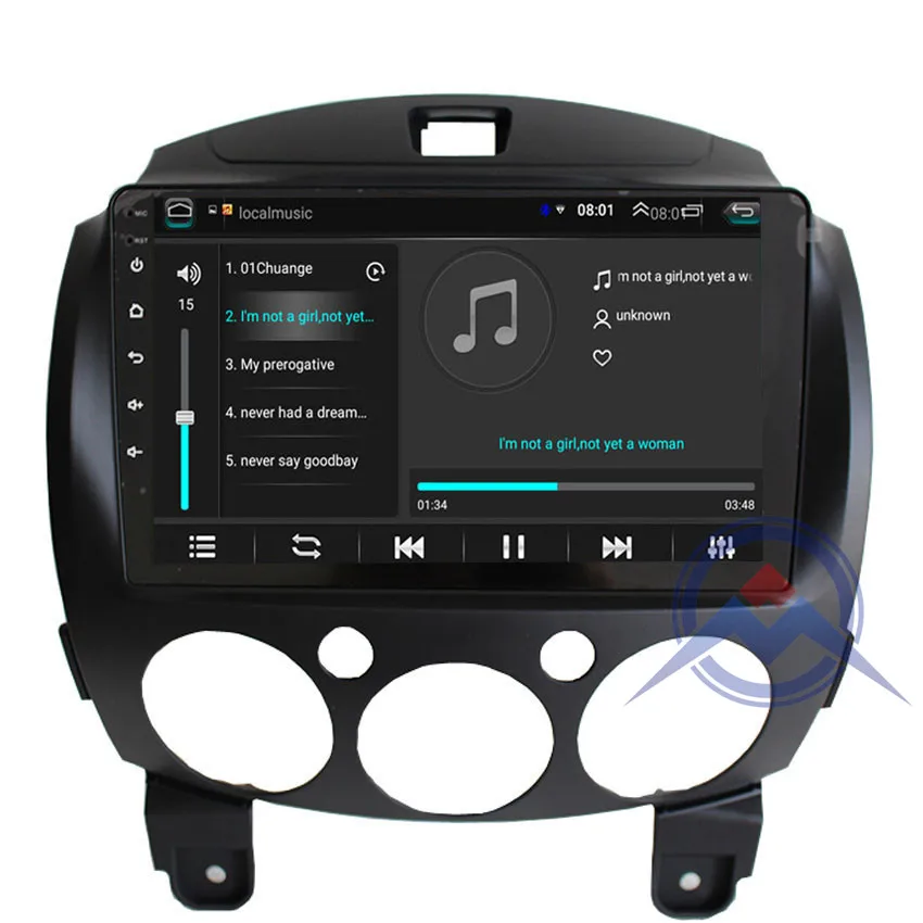 Perfect ZOHANAVI 9inch 2.5 D Android car Multimedia Player For Mazda 2 2007- 2014 Car auto  Radio DVD Player GPS Navigation map 4