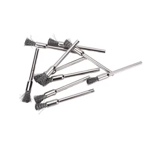 10 шт. мини-проволочная Кисть кисти латунные чашки вращающиеся инструменты для шлифовки или сверла 3x5 мм