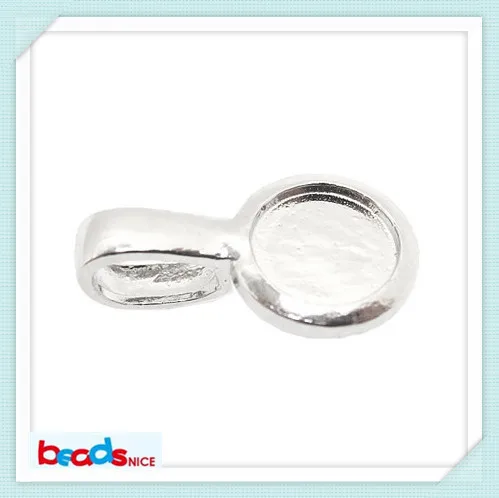 Beadsnice ID3426 new vintage style 925 sterling round pendant tray silver for Blank Bezel Pendant Settings | Украшения и