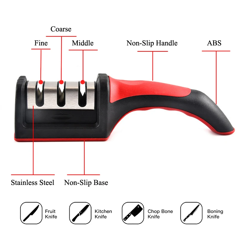 Профессиональная точилка для ножей, кухонный камень для заточки ножей, вольфрамовый, керамический точильный станок, система заточки ножей, аксессуары для ножей