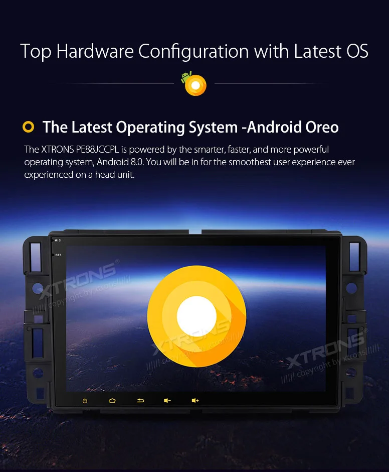 Excellent 8" Android 8.0 Octa Core Car Stereo Radio Player GPS Multimedia for Chevrolet Suburban Tahoe Impala Buick Enclave GMC HUMMER 4