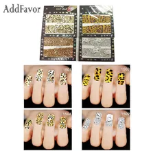 AddFavor 4 стильные леопардовые наклейки для ногтей переводные наклейки с водой ноготь для маникюра переводная фольга лак для макияжа ногтей