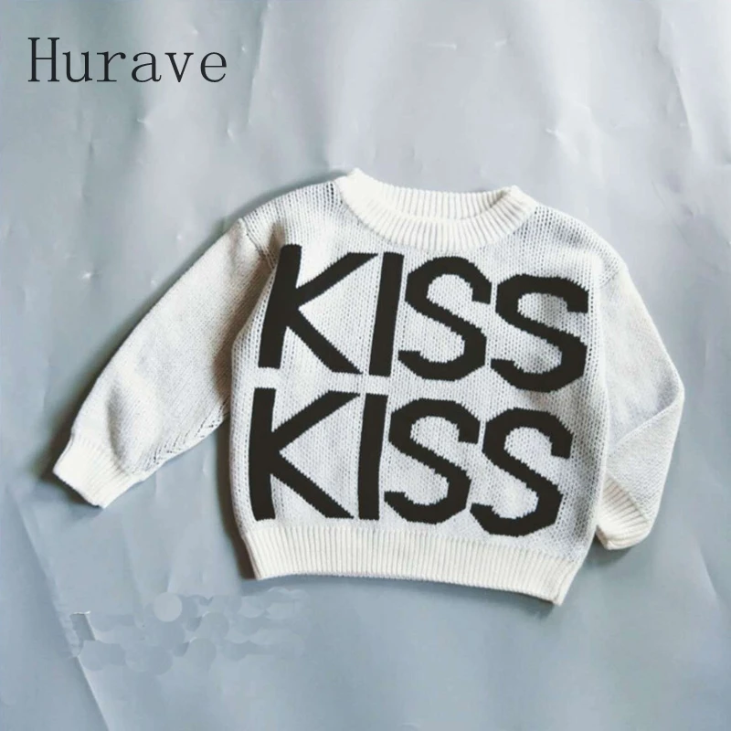 Hurave/2019 осенний Детский свитер, пальто, детская куртка с длинными рукавами, детская зимняя вязаная одежда