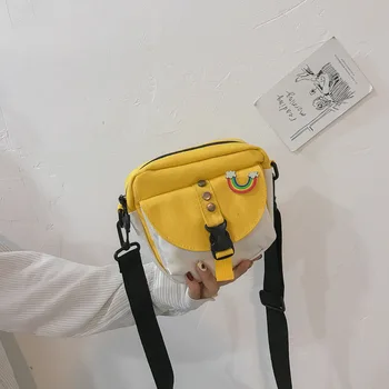 

Fashion Sesame Street Cartoon Handbags Trend Wild Student Messenger Mobile Phone Embroidery Bag Personalized Canvas Bag Leisure