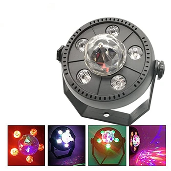 

11W Color RGB Crystal Magic Ball Sound Activated Disco Ball Stage Lamp Lumiere Christmas Laser Projector Club Party Light Show