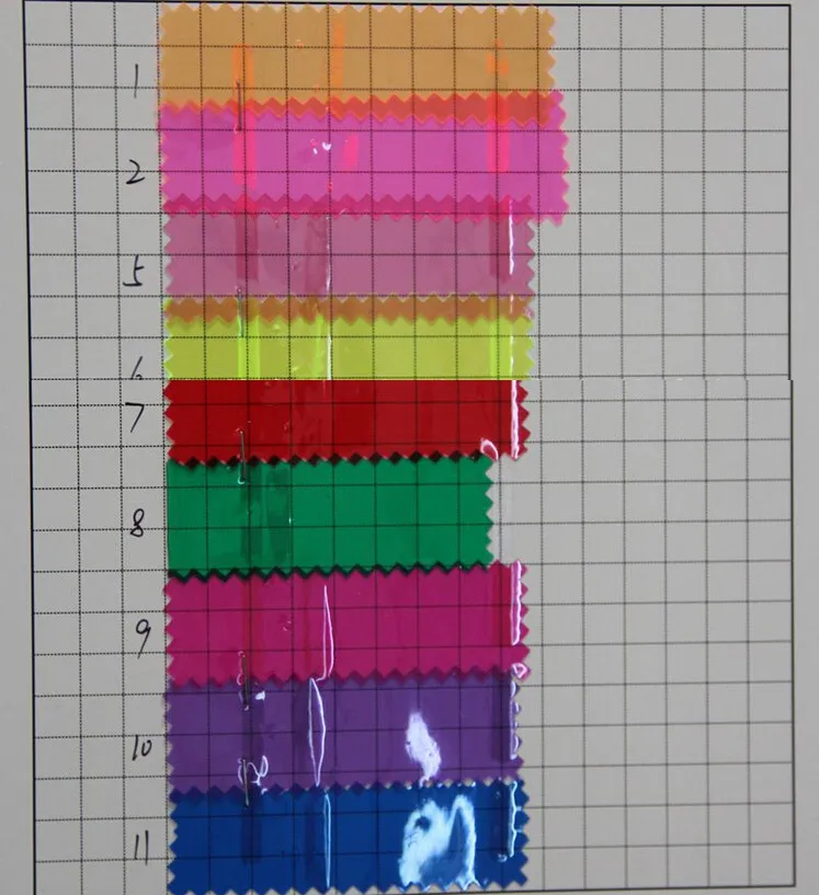 

0.25mm thin quality colored transparent PVC fabric soft transparent plastic