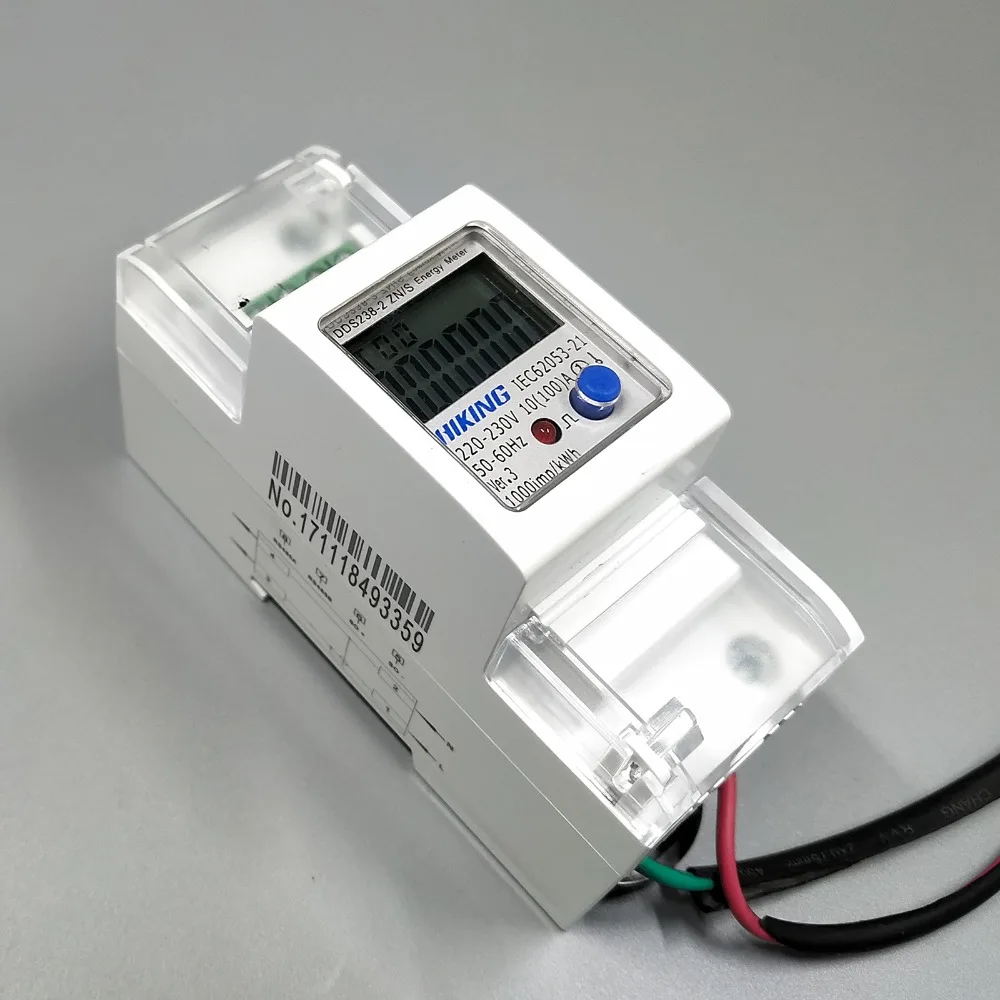 100A 220V 230V 50HZ 60HZ напряжение тока DDS238 2 ZN/S однофазный din рейка кВт/ч Ватт час счетчик