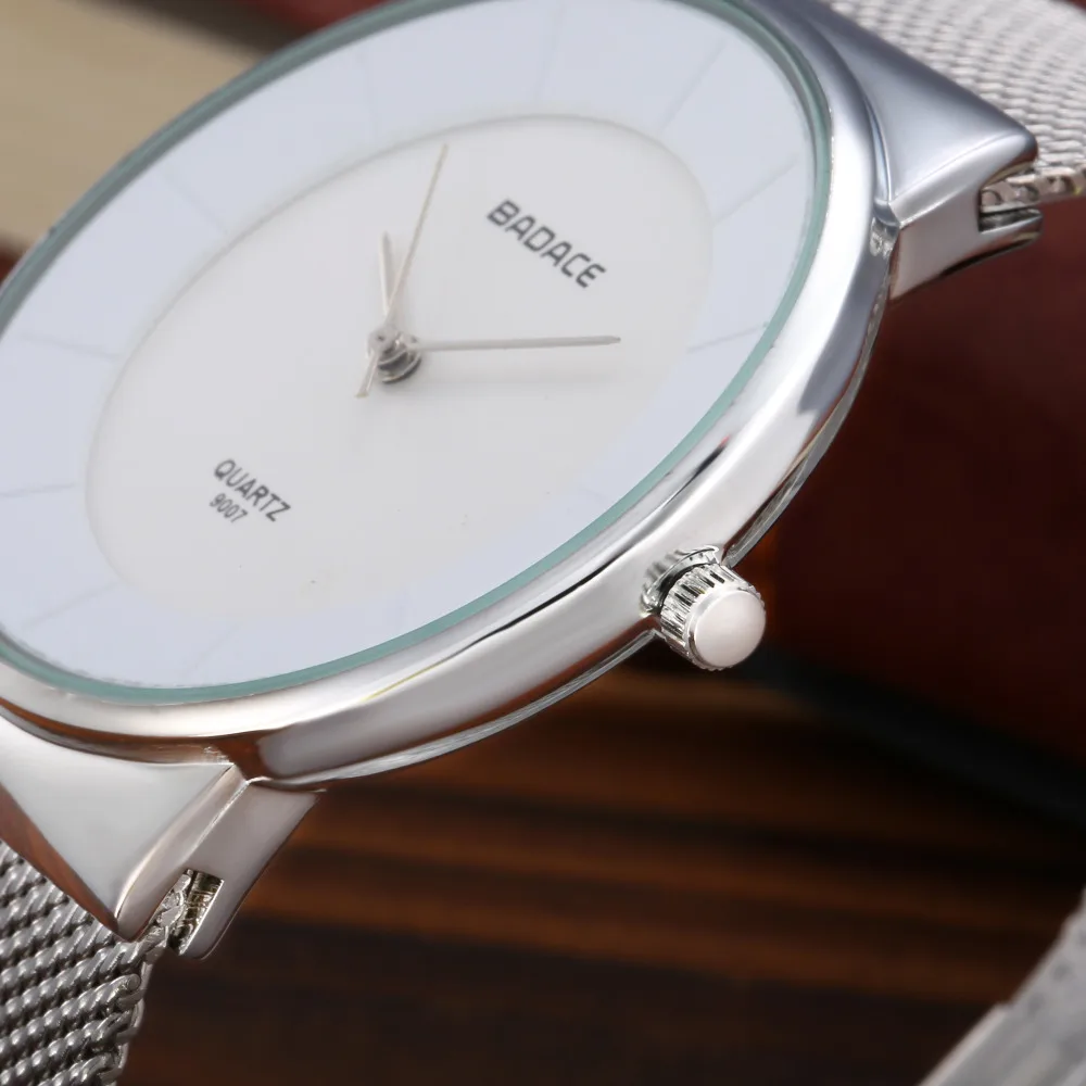 Мужские часы BADACE брендовые роскошные золотого цвета с ультратонким сетчатым