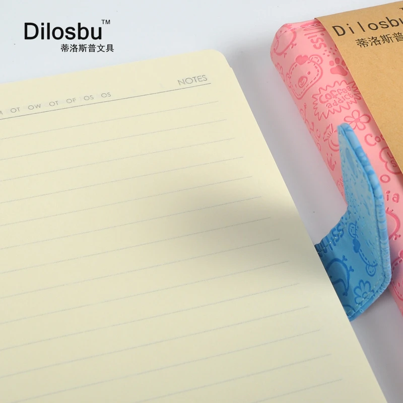 Dilosbu A5 японский Kawaii мультфильм PU Обложка дневник ноутбук магнитная пряжка