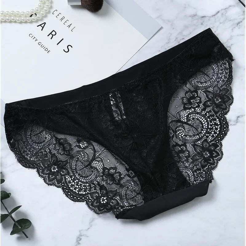 Lace Women's Panties Lace Women's Panties Sexy Female Underwear Seamless Ladies Briefs Low-rise Lingerie Soild Panty Girls Briefs Tangas Slip Femme