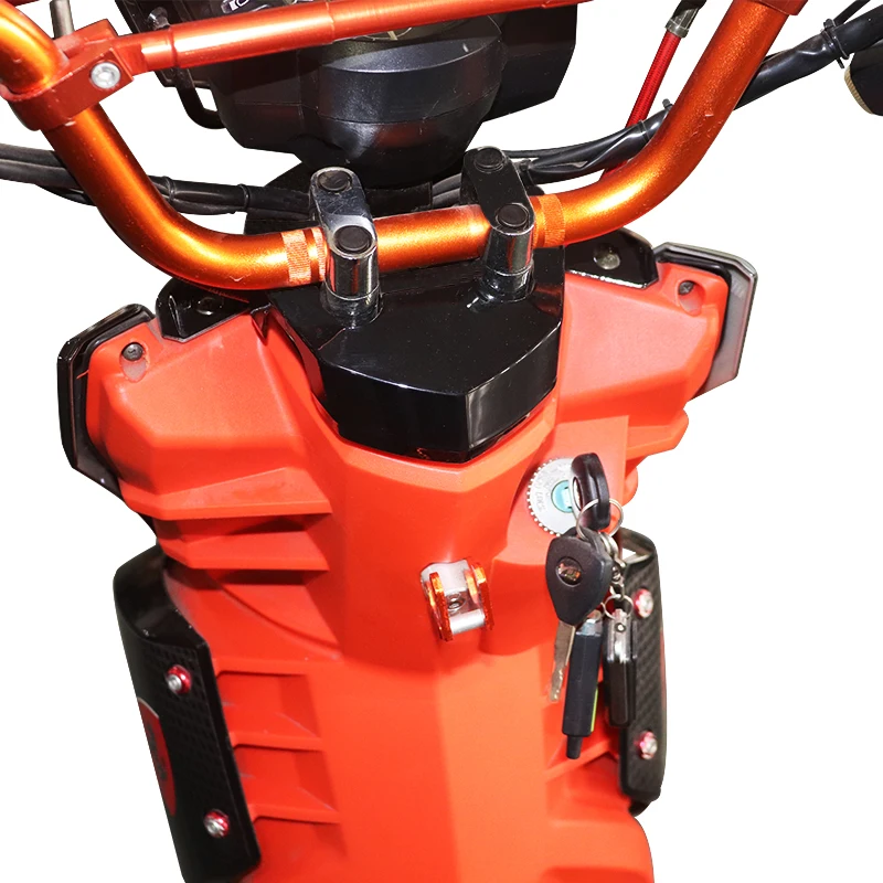 Motocicleta de scooter eléctrico con marco de aleación de aluminio de plomo de 60 V 20AH 30-50 km/h bicicleta eléctrica potente sin escobillas motor Ebi