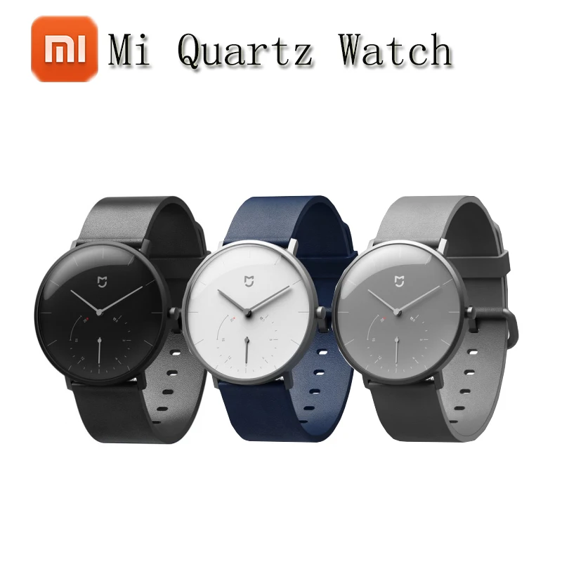 

2018 NEW Xiaomi Mijia Quartz Watches Waterproof Double Dial with Alarm Sport Sensor BLE4.0 Wireless Connect Smart Mi Home APP