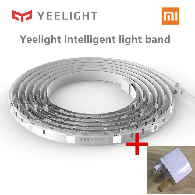 Xiao mi Yeelight светодиодный RGB умный свет Wifi mi App пульт дистанционного управления Красочный 2 м DIY полоса лампа для умного домашнего использования - Цвет: Add AU Plug