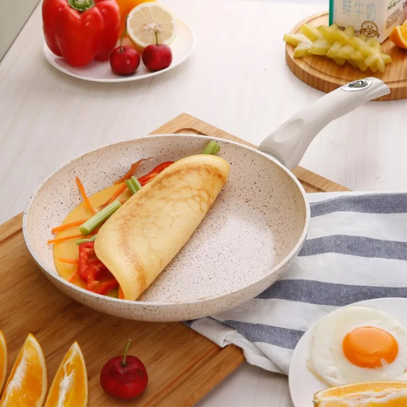Maifan каменная сковорода с антипригарным покрытием, плоская сковорода для стейка, толстая сковорода с антипригарным покрытием, Индукционная сковорода для яиц