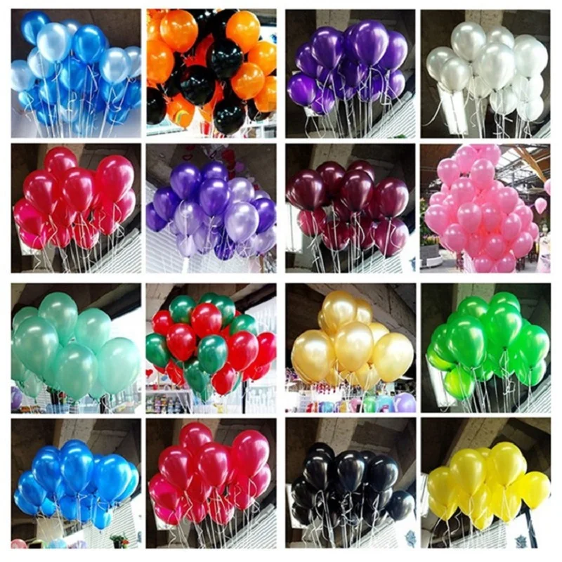 100pcs/lot 10 inch 1.2g/pc Cheap Latex Ballon Balao Party Globos white