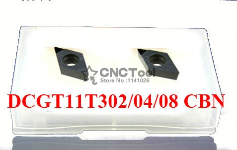 

Free shipping 2PCS DCGT11T302 / DCGT11T304/ DCGT11T308 CBN Inserts ,CNC CBN Diamond insert For Lathe Tools Inserts For SDJCR