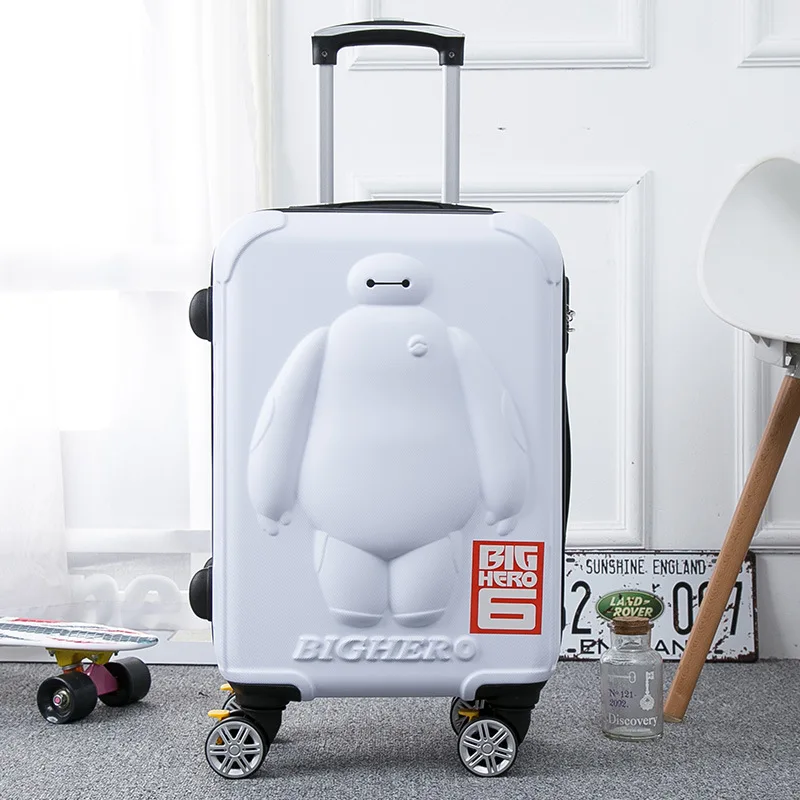 Детский чемодан BayMax 20/24 дюйма мультяшный чехол на колесиках 3D детский для посадки