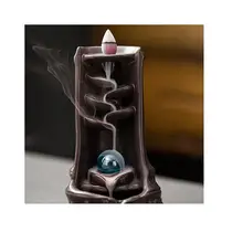 Керамический обратный поток курильница с дымом водопад ладан держатель для Рожков домашний декор печь для ароматерапии использования в офисе Teaho