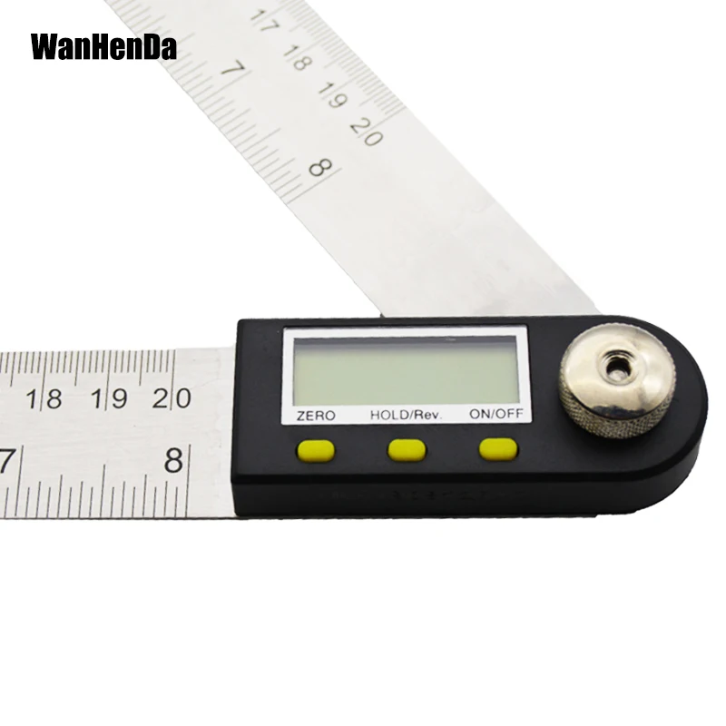 US $20.21 200mm Digital Protractor Inclinometer Goniometer Level Measuring Tool Electronic Angle Gauge Stainless Steel Angle Ruler