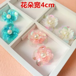 10pieces Sequin Patches Beaded Cloth Flowers DIY Clothing Accessories Sweater Decorated 3D Flower Patch for Bags Sock Shoes 10pieces Sequin Patches Beaded Cloth Flowers DIY Clothing Accessories Sweater Decorated 3D Flower Patch for Bags Sock Shoes