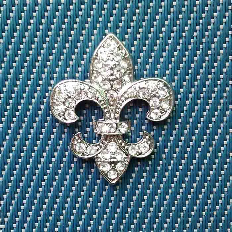 

Crystals metal charm lady's shoes button fashion ornament bag button belt button decoration with screw rivets