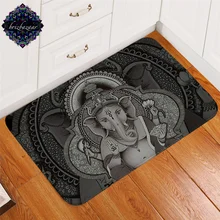 Brizbazar ковер Boho слон пол коврик Бог коврик для гостиной нескользящий этнический символ площадь ковер 50x80 см