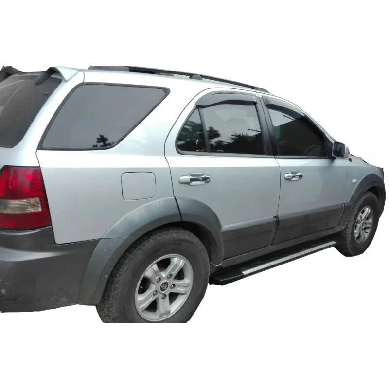 Боковые пороги(подножки) для Kia Sorento(2002-2010) zaliv ELEGANS-KSorento