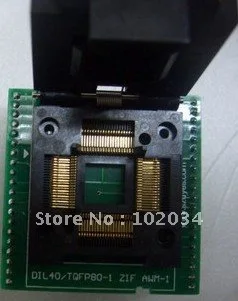 

100% NEW AT89C51SND1 89C51SND1 QFP80 TQFP80 IC Test Socket / Programmer Adapter / Burn-in Socket for AT89C51SND1
