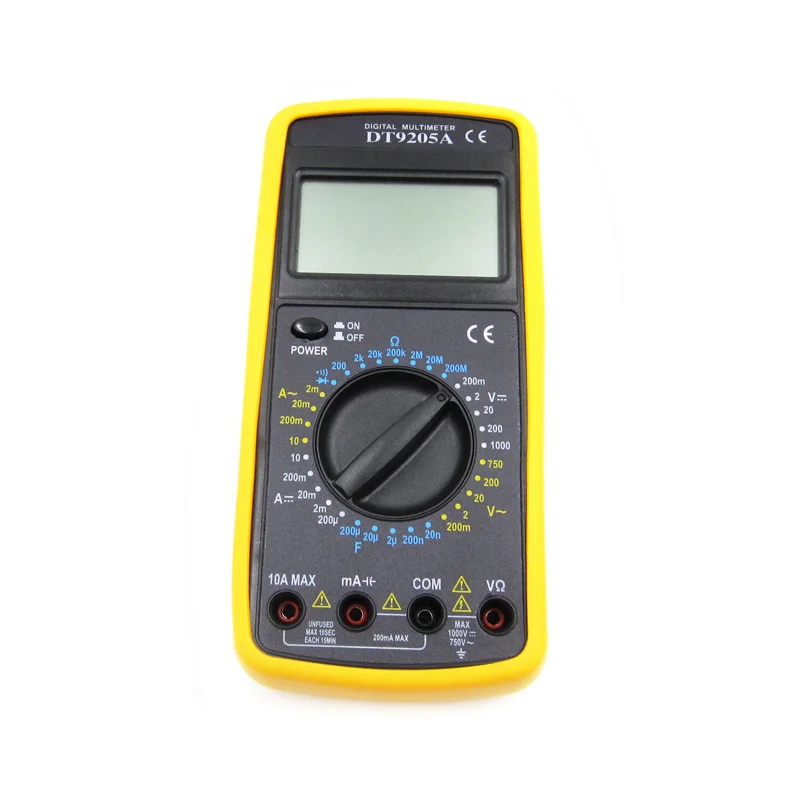 DT9205A DT 9205A AC DC LCD Дисплей профессиональный электрический ручной метр тестер|Модули