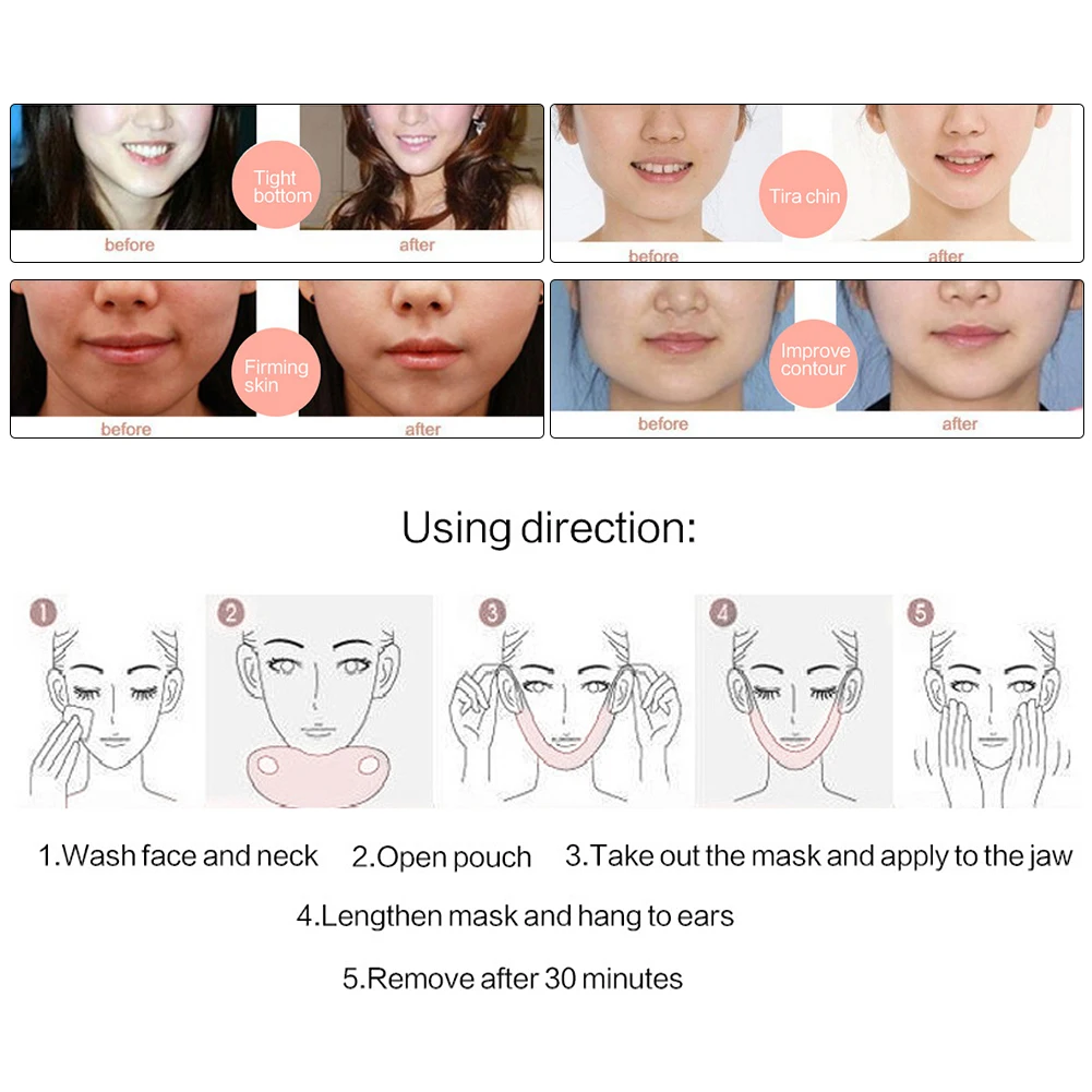 1 шт. маска-лифтинг для лица V форма лица тонкий подбородок проверка шеи Лифтинг Маска V Форма r лица похудение бандажная маска уход за кожей