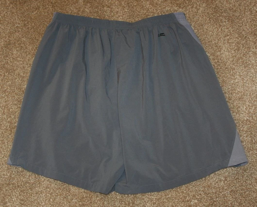 NIKE DRI-FIT Mens XL Lined Running Shorts Exercise Gray Gym Waist: 32 (3)