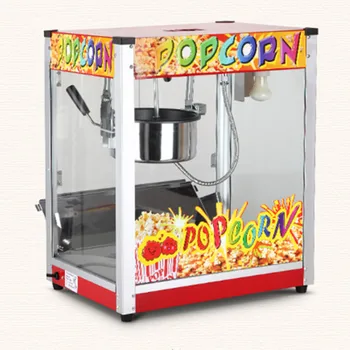 

Anti-Scalding Handle Commercial Flat Top Corn Popper Ball Popcorn Machine Maker Movie Theater KTV