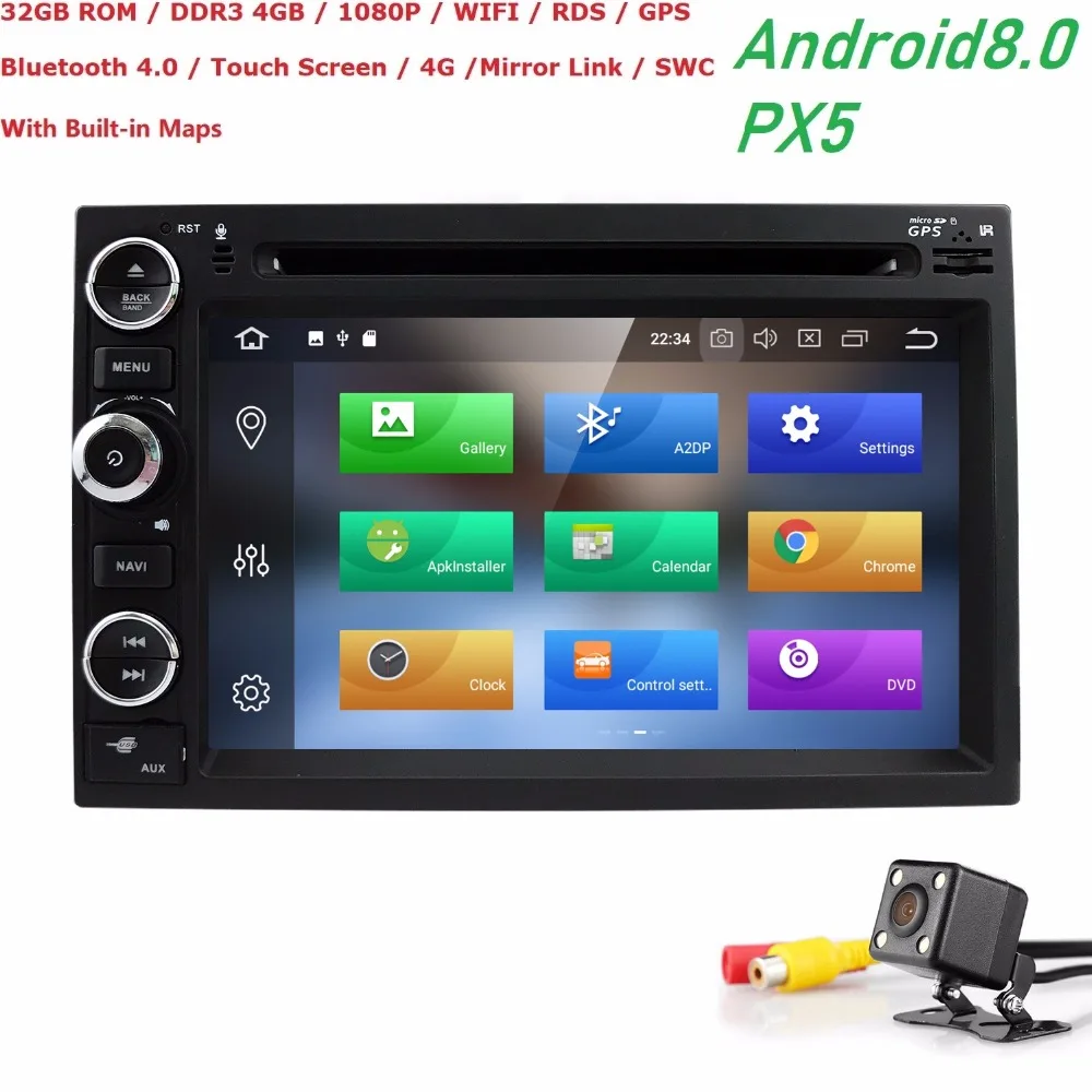 Perfect Octa Core Android 8.0 Car DVD For Ford Fusion Explorer 500 F150 F250 F350 Edge Expedition Mustang Radio GPS Navigation 1024*600 0