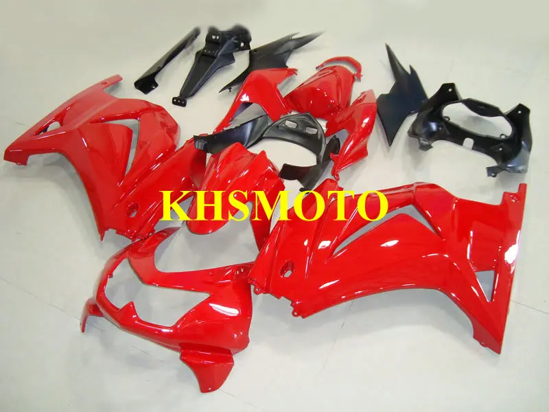Мотоциклетный вставной обтекатель комплект для KAWASAKI Ninja ZX250R 08 09 10 12 ZX 250R EX250 2008 2010 2012 ABS Горячий красный Обтекатели+ 7 подарки KP30
