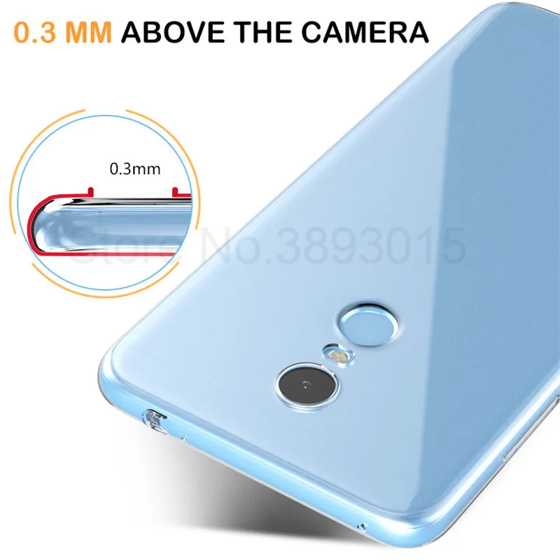 Ultra Thin Clear silicone cases For Xiaomi Redmi 5 Redmi 5 Plus Soft Transparent TPU Case For Redmi5 Redmi5plus Protective shell