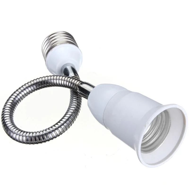 E27 Flexible Extension Adapter Socket LED Lamp Switch Light Bulb