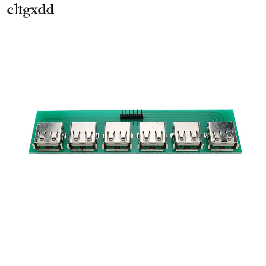 Cltgxdd 1 шт. USB 2,0 DIP-адаптер 6pin разъем 6 USB Женский Разъём b Тип PCB конвертер USB переключатель доска SMT мать