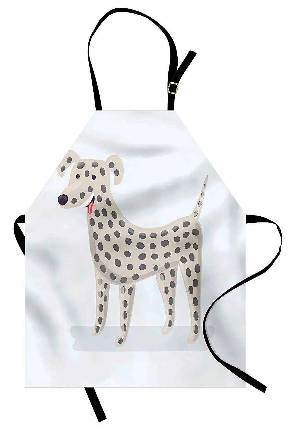 

Dalmatian Apron Funny Dog Companion Childish Animal Love Cute Joyful Caricature Art Kitchen Bib Apron Cooking Baking Gardening