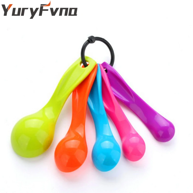 YuryFvna набор из 5 мерных ложек 1/2. 5/5/7. 5/15 мл красочная пластиковая мерная ложка