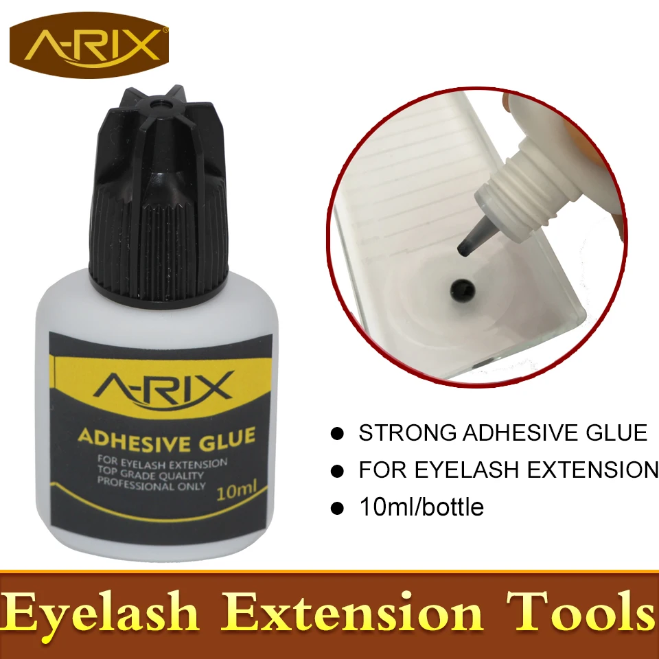 

10ml/bottle Strong Black Adhesive Glue 1pc Professional Bonding Glue Eyelash Extension tools Tasteless Waterproof No Stimulus